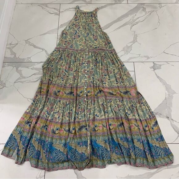 Spell Dresses & Skirts - Spell & The Gypsy Oasis Maxi Dress Sz XS Sleeveles Floral Whimsical Tiered Opal